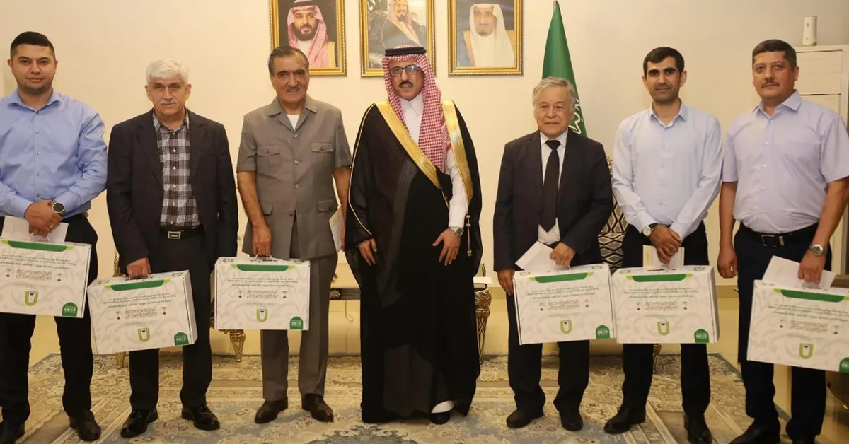 The Saudi ambassador bid farewell to pilgrims departing from Tajikistan. - Main Image