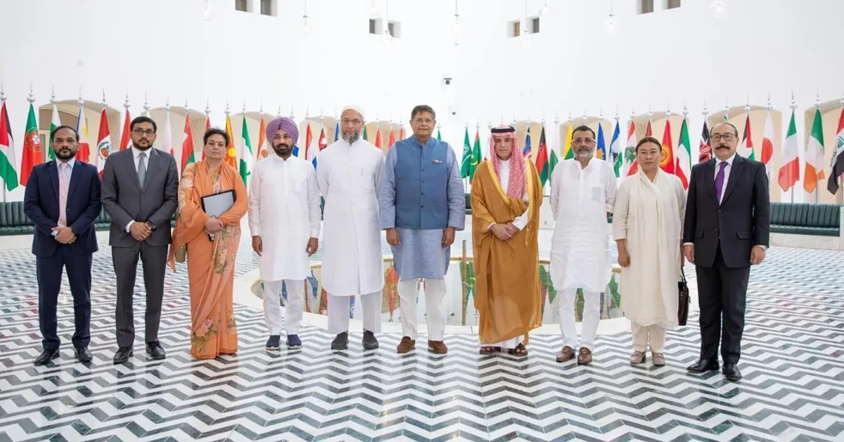 A Saudi official met with a delegation of Indian parliamentarians. - Main Image