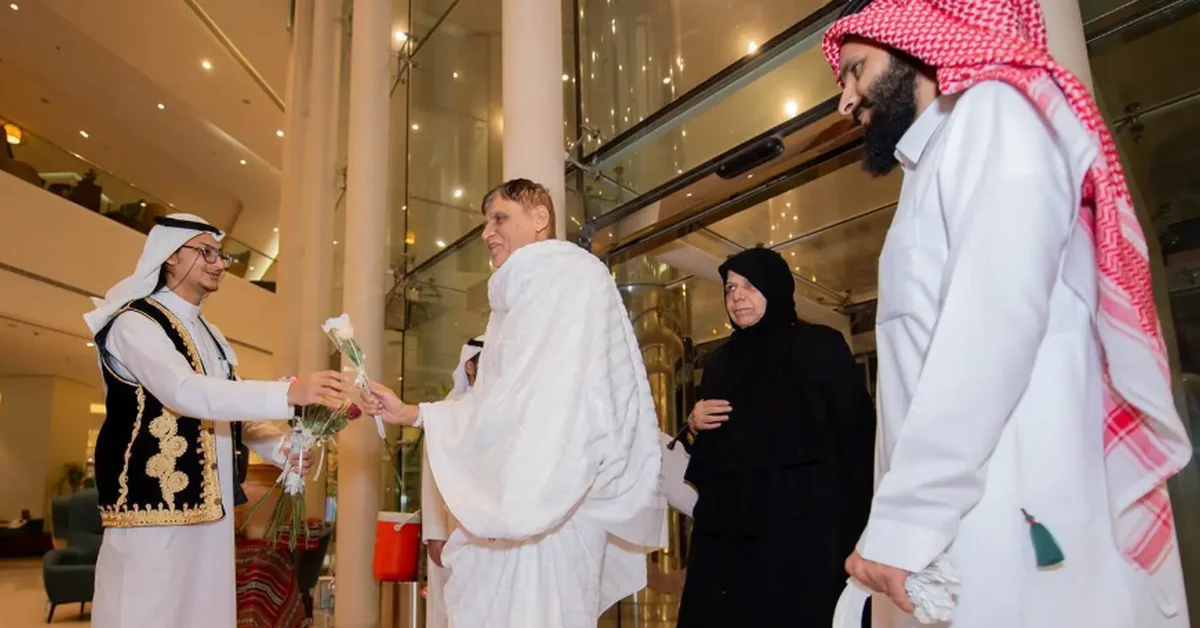 Second batch of 1,053 pilgrims under the Custodian of the Two Holy Mosques' program arrives in Saudi Arabia. - Main Image
