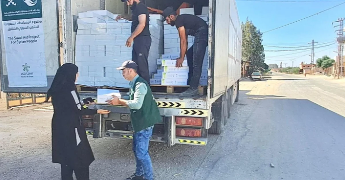 KSrelief Distributes 3,211 Cartons of Dates in Syria's Rif Dimashq - Main Image