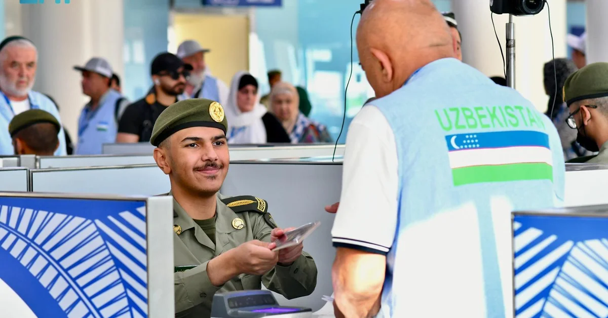 Prince Mohammed bin Abdulaziz International Airport Receives First Group of Pilgrims from Uzbekistan - Main Image