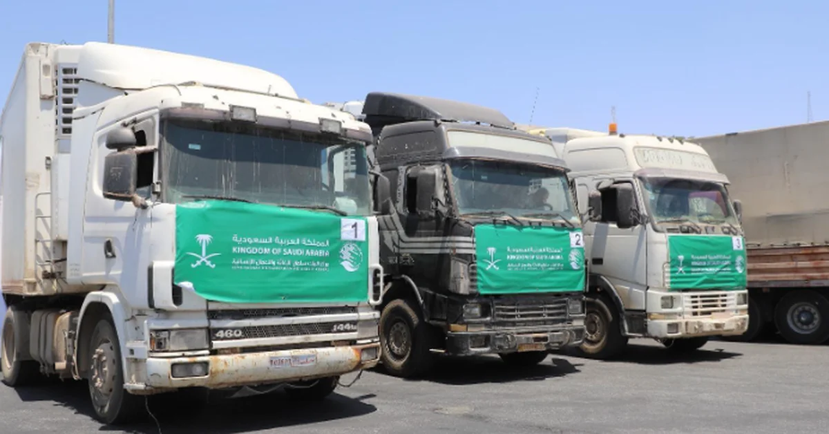 KSrelief Relief Trucks Arrive in Syria’s Idlib with 20 Tons of Medical Aid - Main Image