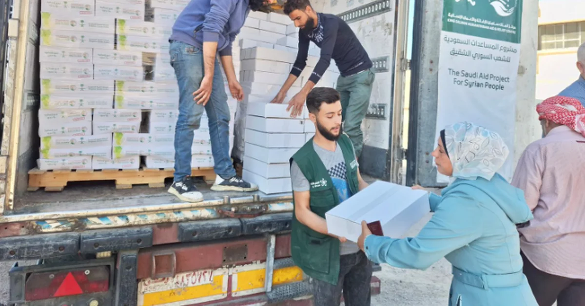 KSrelief Distributes 10,382 Cartons of Dates in Rif Dimashq Governorate - Main Image