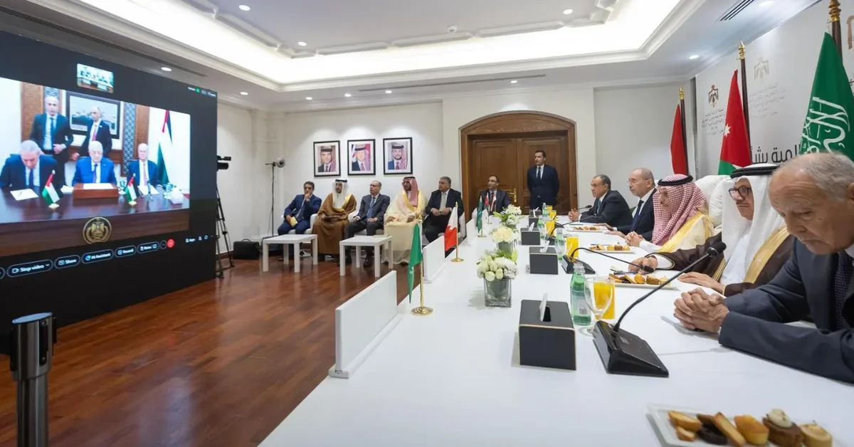 Arab-Islamic Committee Holds Online Meeting with President Abbas - Main Image