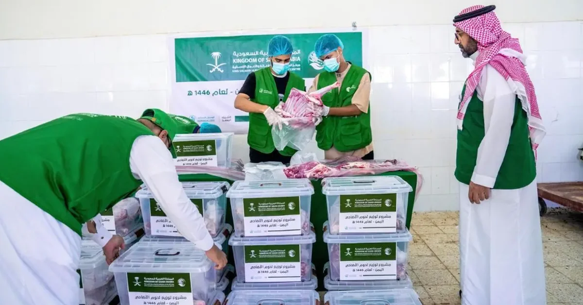 KSrelief provides 320 sacrificial animals to families in Yemen’s Hadhramaut - Main Image