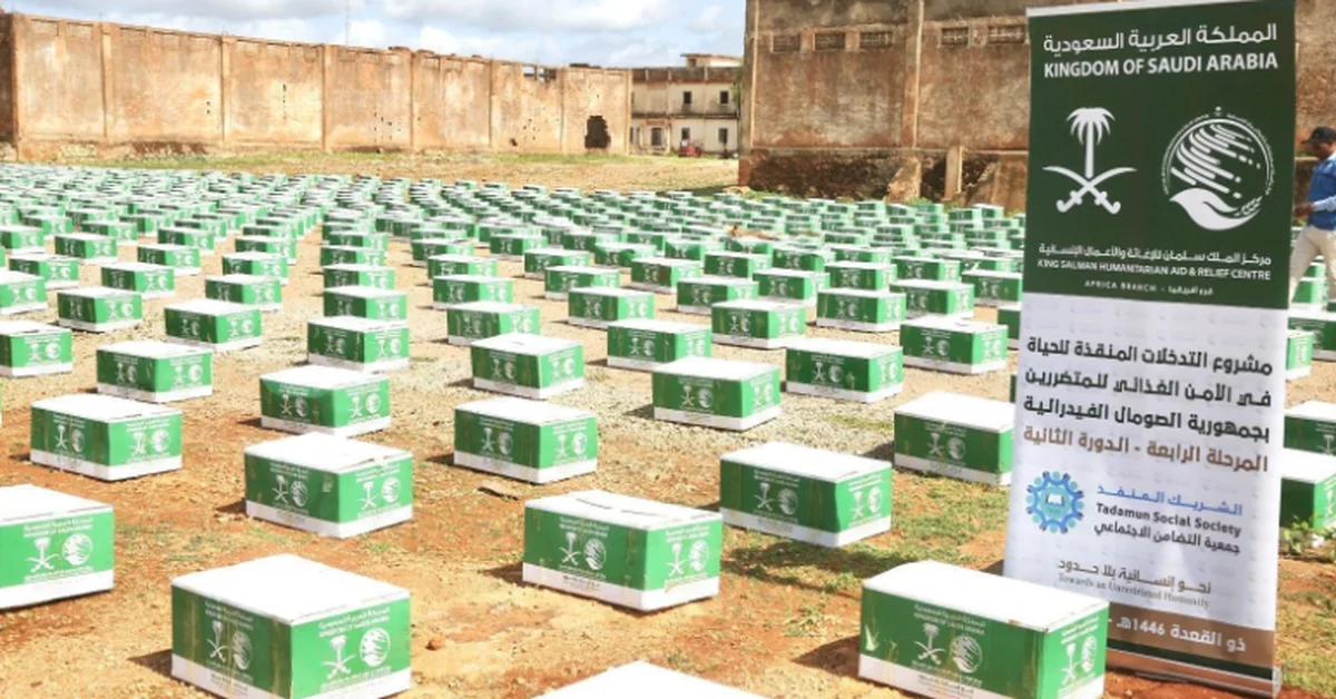 KSrelief Delivers 1,220 Food Baskets to Flood-Affected Families in Somali Camps - Main Image