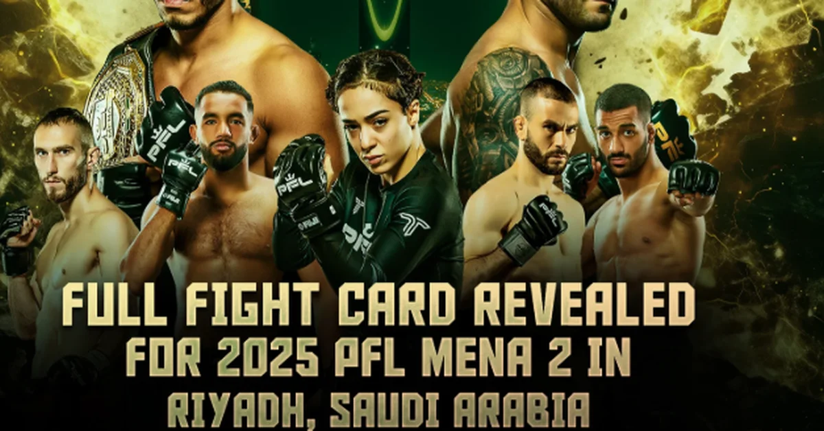 PFL MENA 2 Mixed Martial Arts Tournament Starts Friday in Riyadh - Main Image