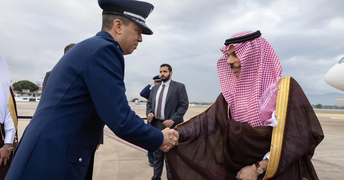On Behalf of HRH the Crown Prince, Foreign Minister Arrives in Brazil to Participate in BRICS Summit - Main Image