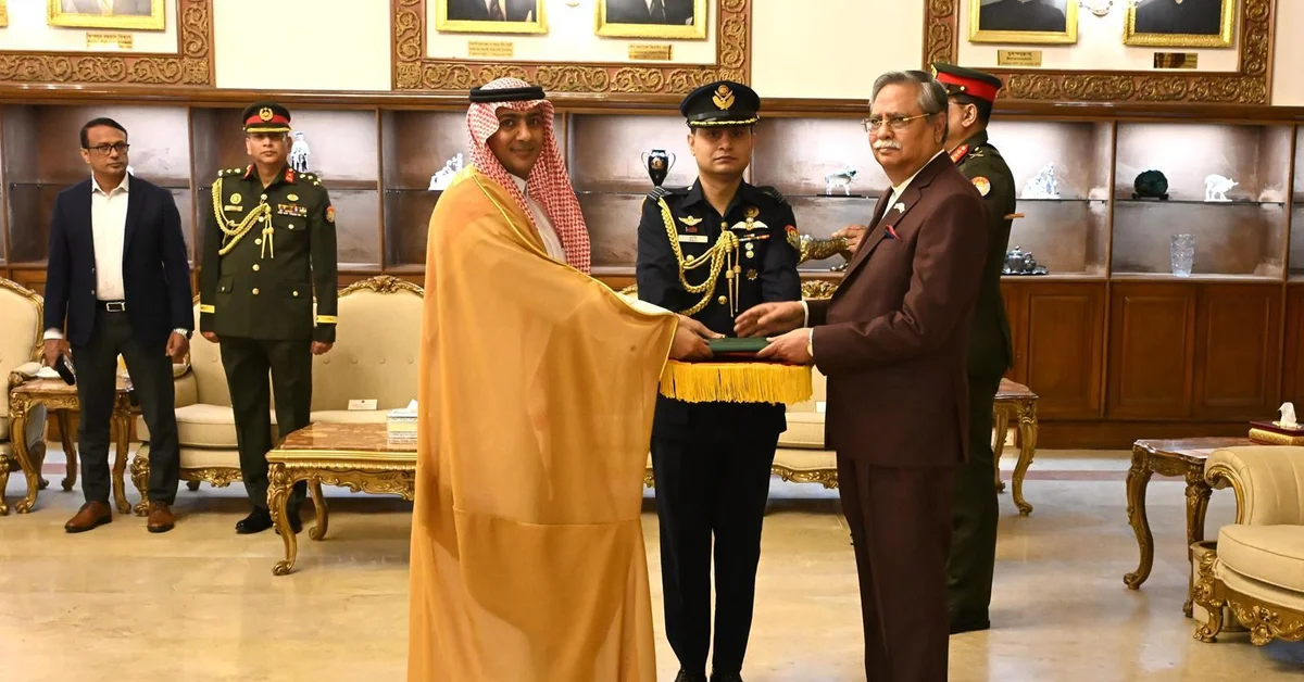 Saudi Ambassador to Bangladesh Presents His Credentials to President of Bangladesh - Main Image