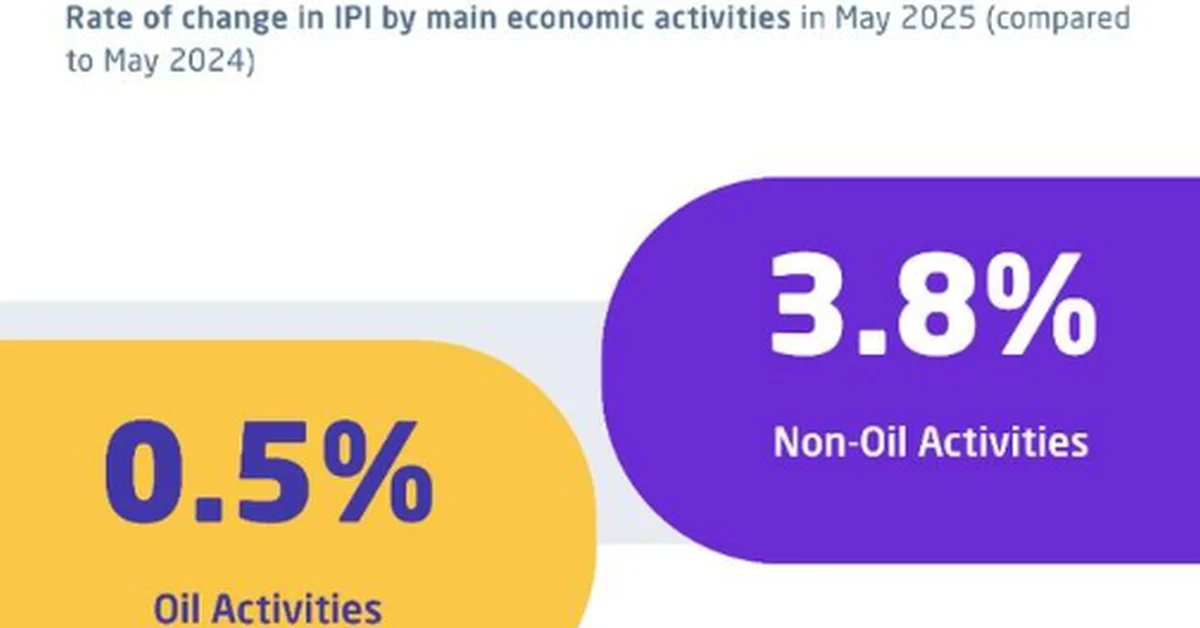 GASTAT: Industrial Production Index Increases by 1.5% in May 2025 - Main Image