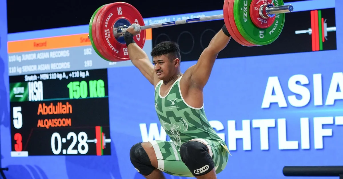 Saudi Weightlifter Wins Silver at Asian Championship in Kazakhstan - Main Image