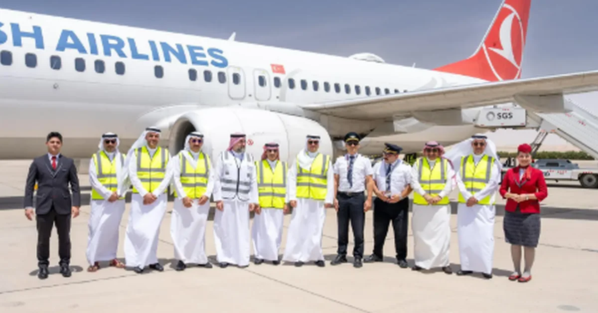 Al-Ahsa Governor Launches First Direct Flight between Al-Ahsa and Türkiye - Main Image