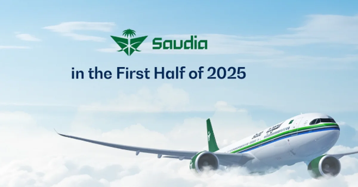 Saudia Transports over 17.5 Million Passengers in First Half of 2025 - Main Image