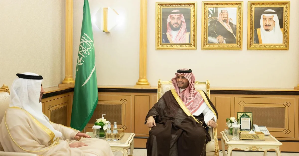 Prince Turki bin Mohammed bin Fahd Receives UAE Ambassador to Saudi Arabia - Main Image