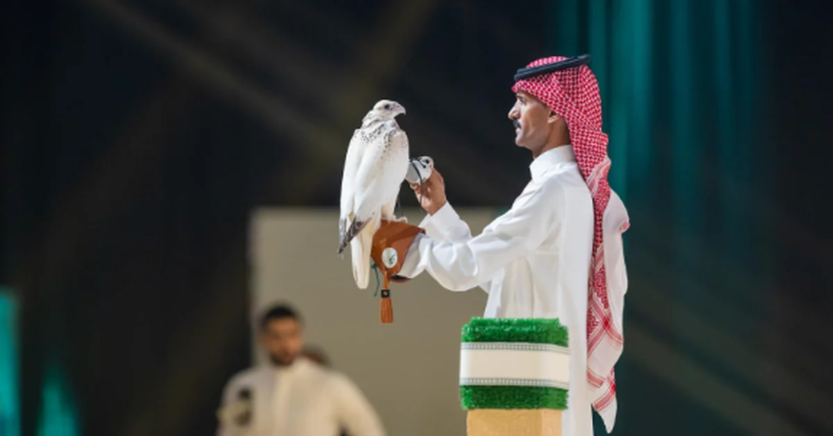 Elite Falcon Breeds Soar in Riyadh's Skies - Main Image
