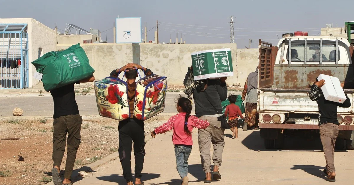 KSrelief Delivers Food and Shelter Aid to Displaced Persons in Syria - Main Image