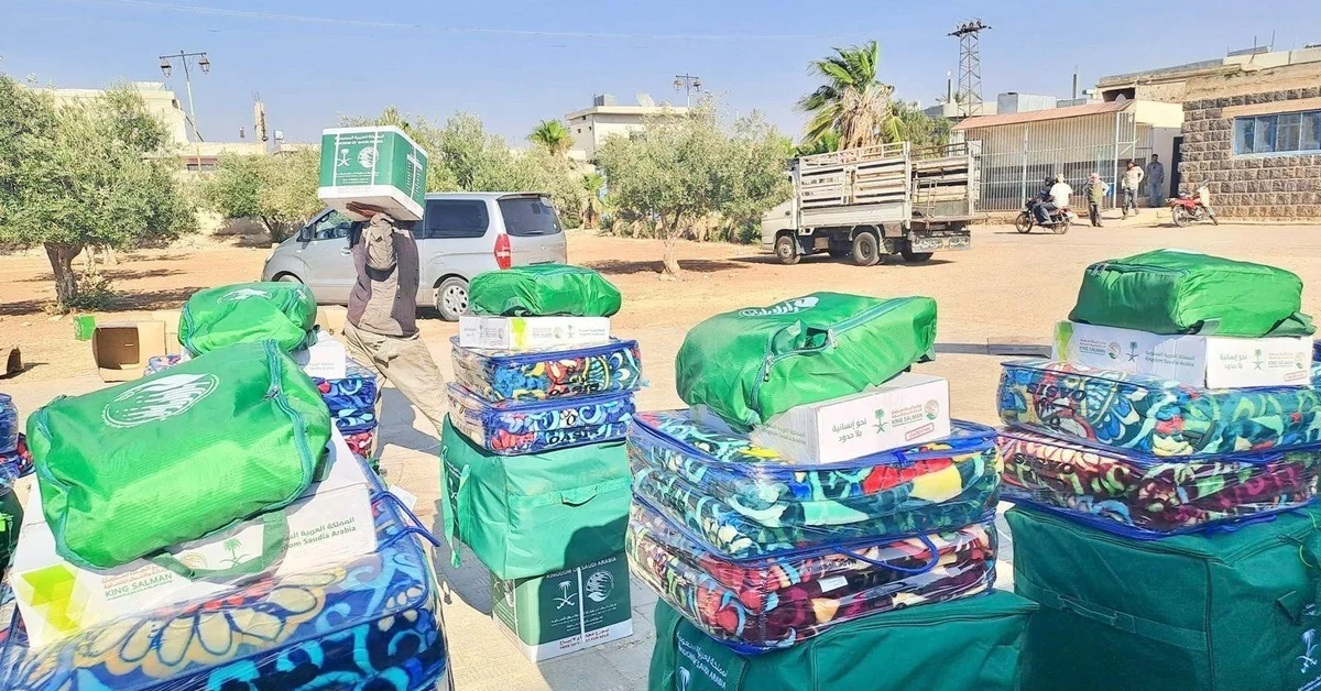 KSrelief Distributes Shelter Aid to Displaced Syrians in Daraa Governorate - Main Image