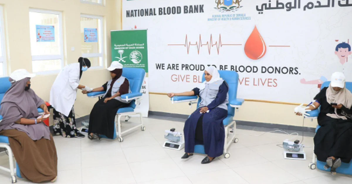 KSrelief-Supported Somalia's National Blood Bank Serves over 900 in July - Main Image