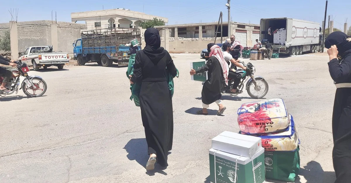 KSrelief Distributes 698 Blankets to Displaced Persons in Syria’s Daraa Governorate - Main Image
