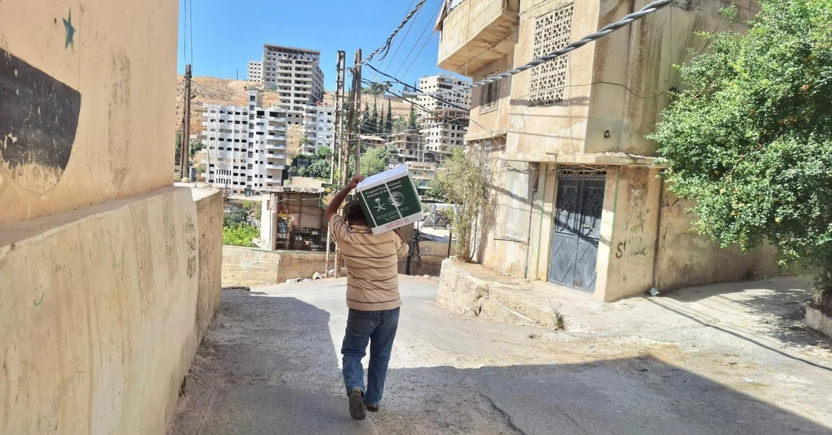 KSrelief Distributes 576 Food Baskets in Syria - Main Image