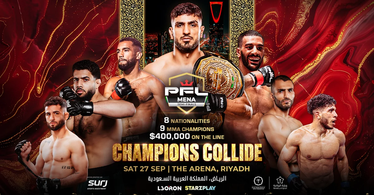 PFL Announces MENA Semifinals in Riyadh - Main Image