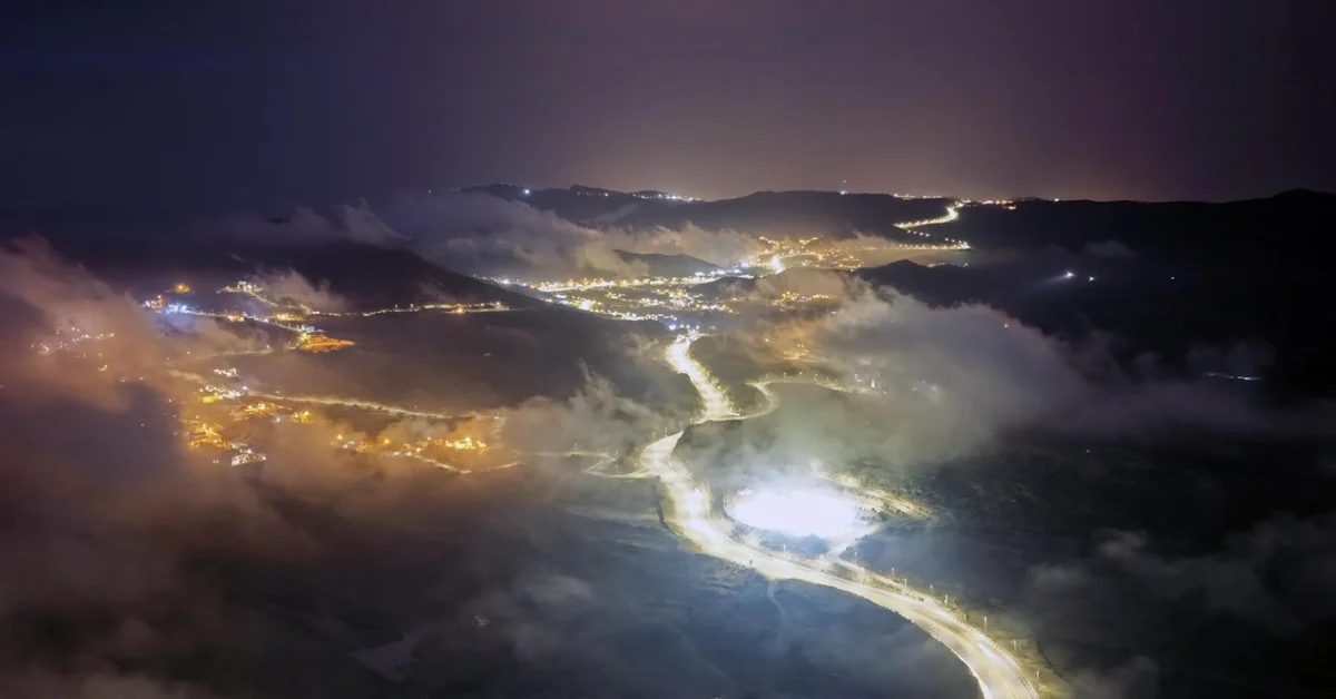 Aseer Cities on the Sarawat Mountains: Artistic Paintings Draped in Fog - Main Image
