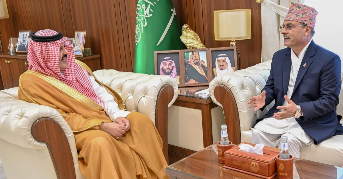 Hail Region Governor Receives Ambassador of Nepal to Saudi Arabia - Main Image