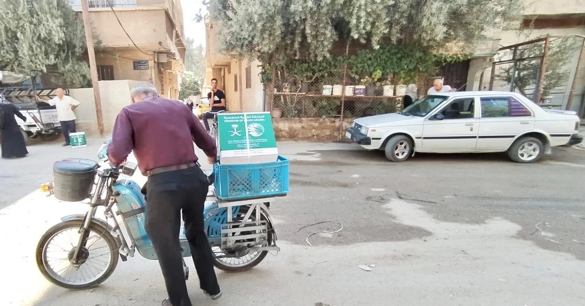 KSrelief Distributes 1,300 Food Baskets in Syria - Main Image
