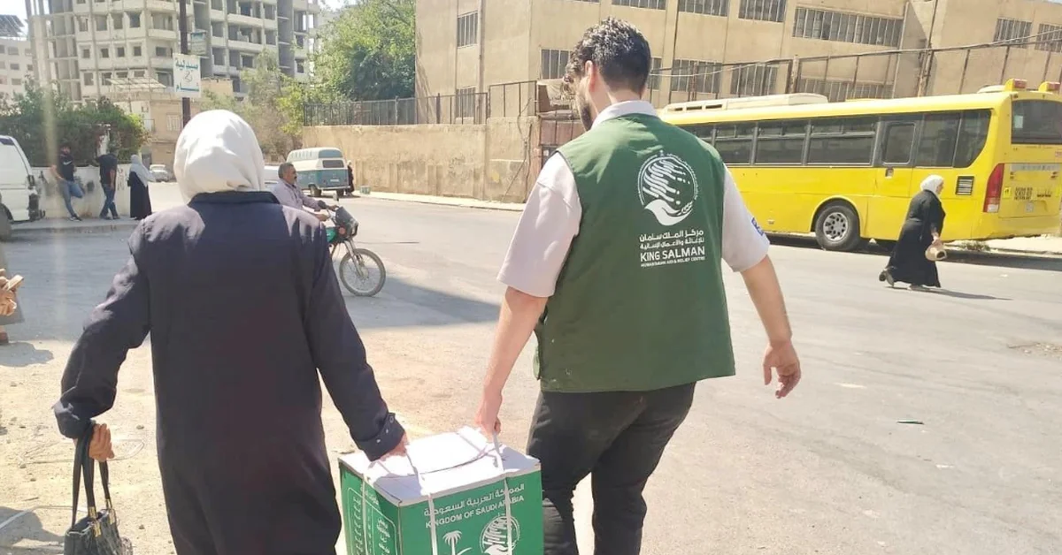 KSrelief Distributes 992 Food Baskets in Damascus Governorate - Main Image