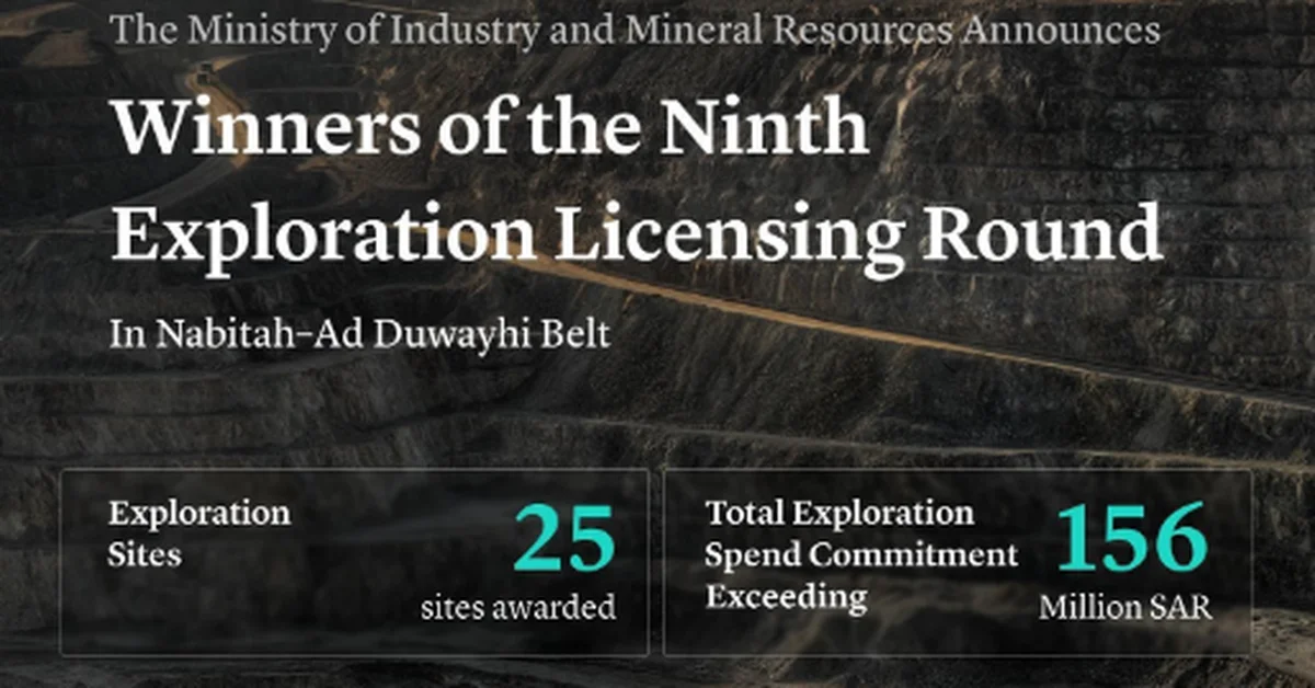 Ministry of Industry and Mineral Resources Awards 25 Exploration Sites, Opens Bidding for 162 More - Main Image
