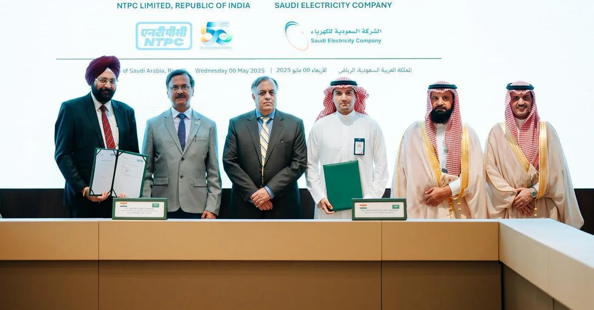 Saudi Electricity Company, India's NTPC Sign Strategic Partnership MoU to Enhance Cooperation - Main Image