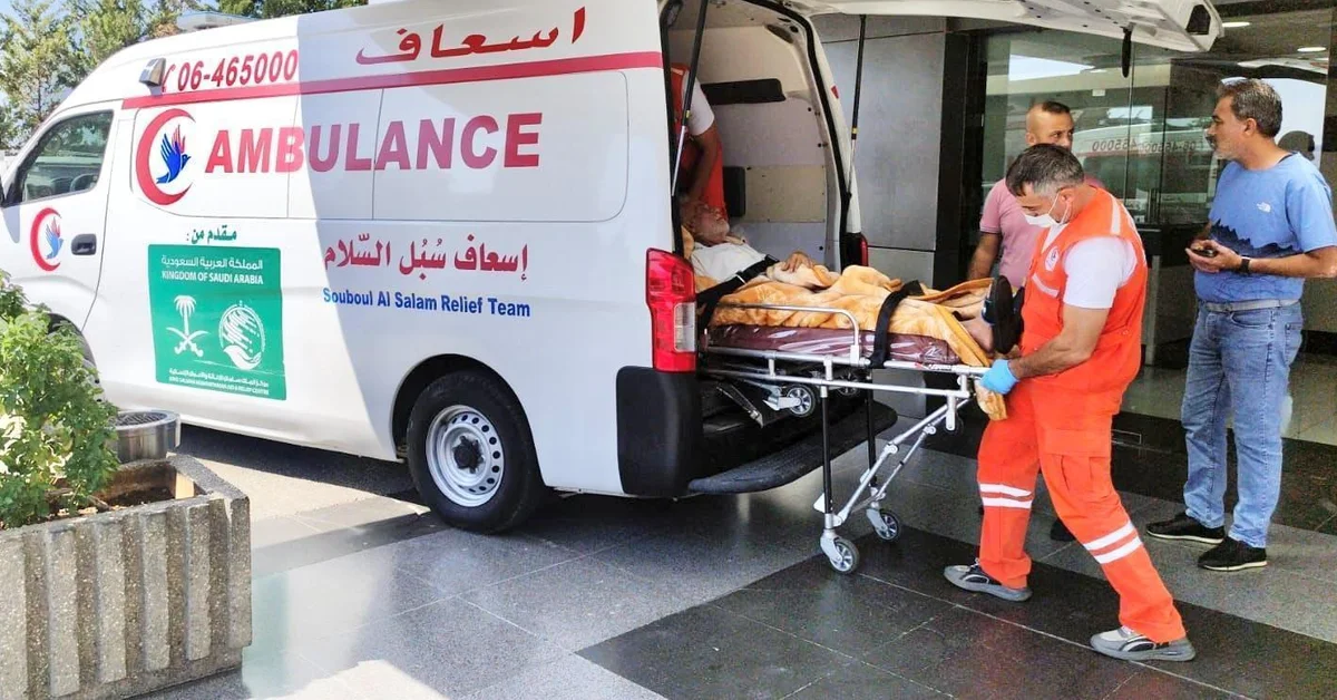 Miniyeh Ambulance Unit Carries Out 37 Missions in a Week, Funded by KSrelief - Main Image