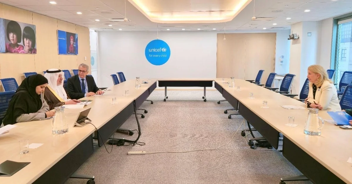 KSrelief Supervisor General Meets with UNICEF Executive Director - Main Image