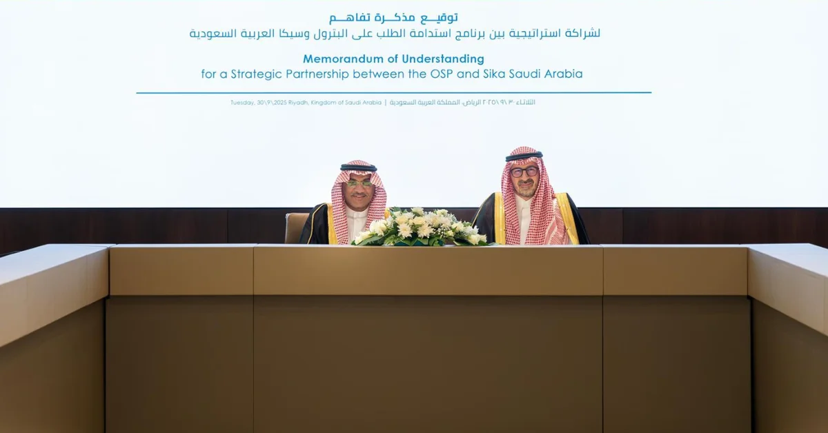 OSP, Sika Saudi Arabia Sign MoU to Localize Sustainable Construction Solutions and Strengthen Supply Chains - Main Image