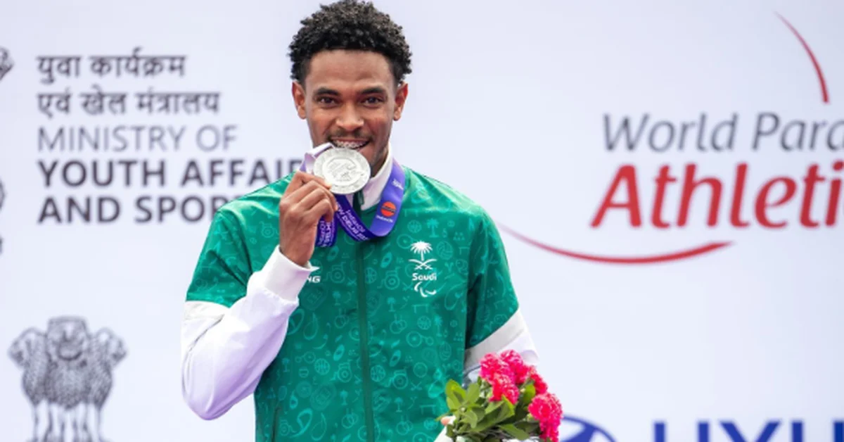 Saudi Paralympic Athletics Team Wins Five Medals at World Para Athletics Championships 2025 in India - Main Image