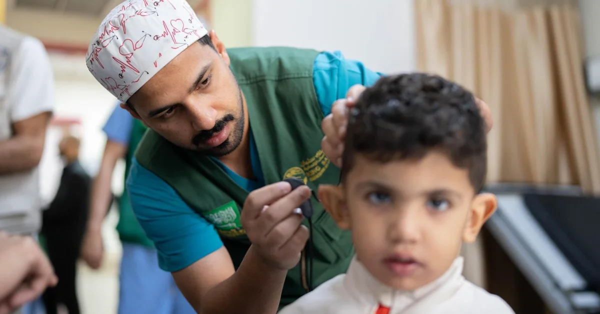 KSrelief Conducts 79 Cochlear Implant Surgeries for Palestinian Children in Jordan - Main Image