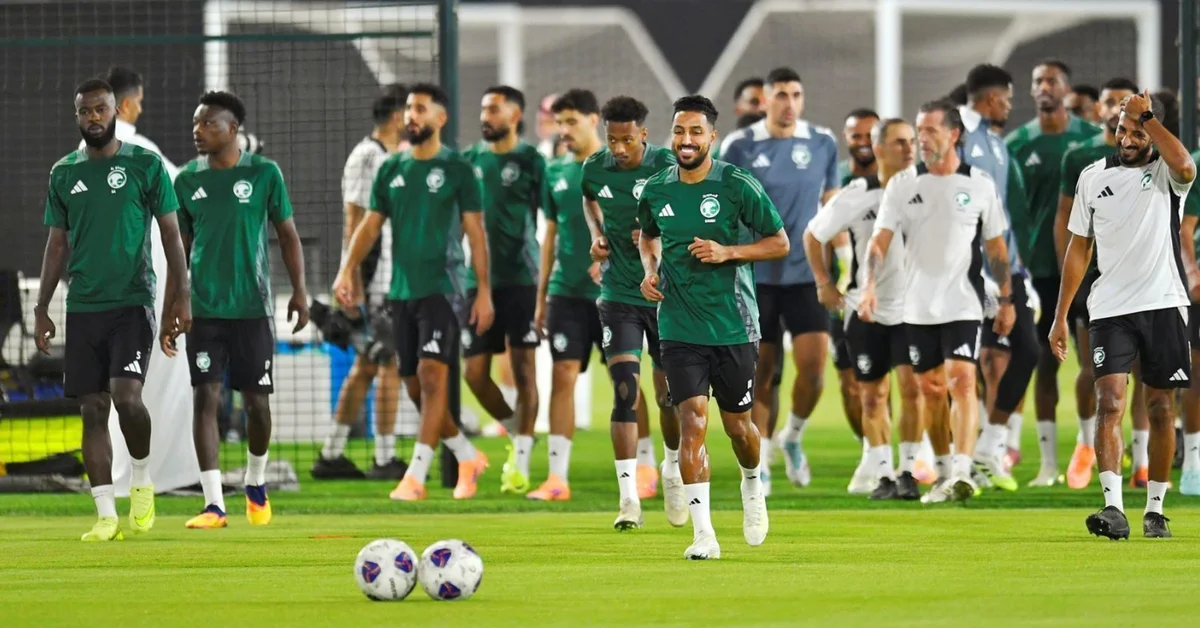 Saudi National Team Ready for Iraq in Final Group B AFC Playoff Qualifying Match - Main Image