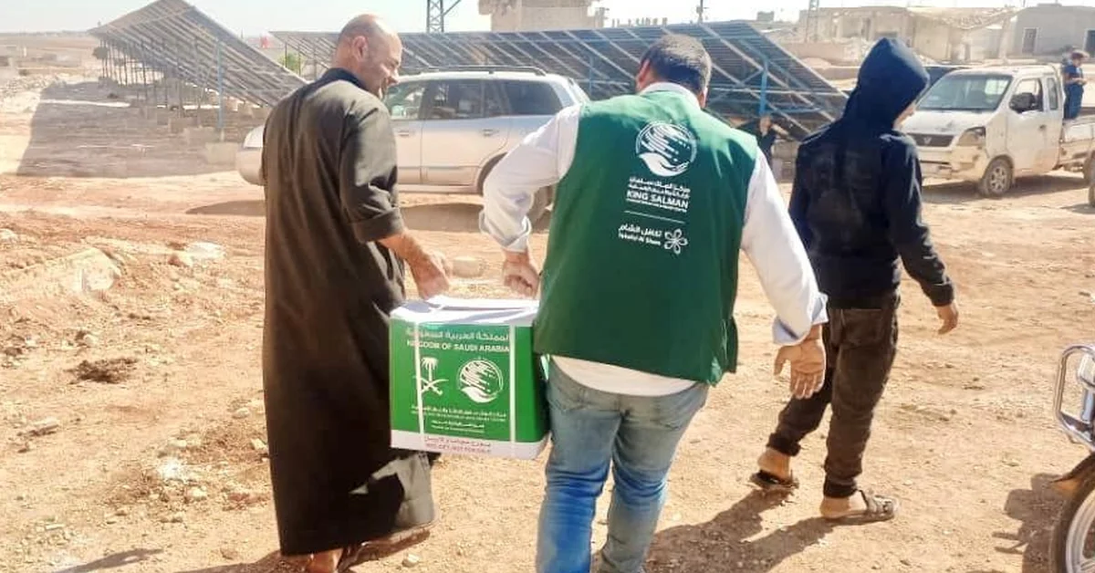KSrelief Distributes 1,500 Food Baskets in Syria's Hama - Main Image