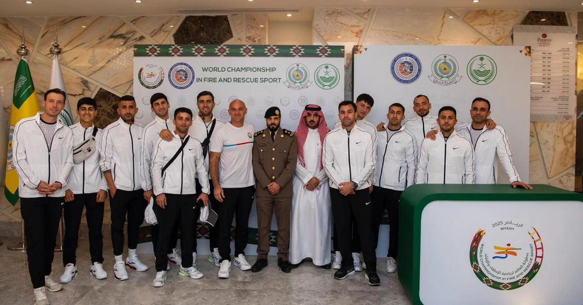 Azerbaijan Team Arrives in Saudi Arabia for 2025 Fire and Rescue World Championship - Main Image