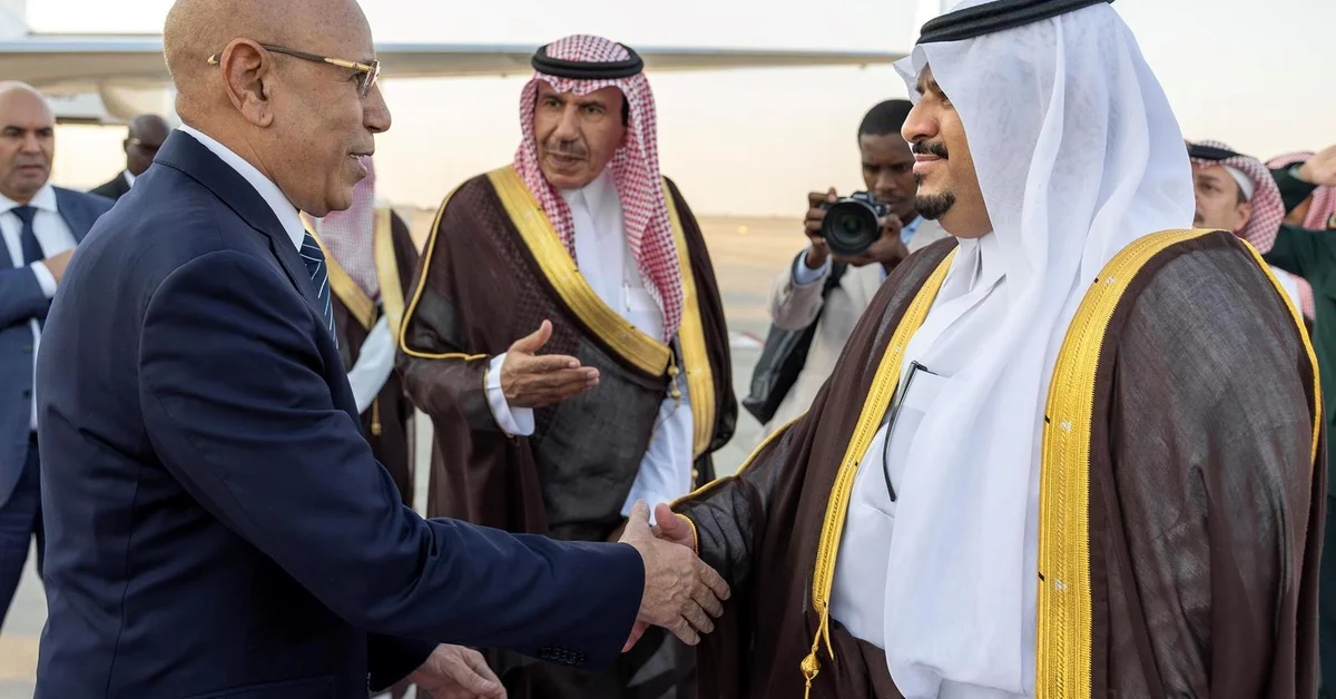 Mauritanian President Arrives in Riyadh to Take Part in FII9 - Main Image