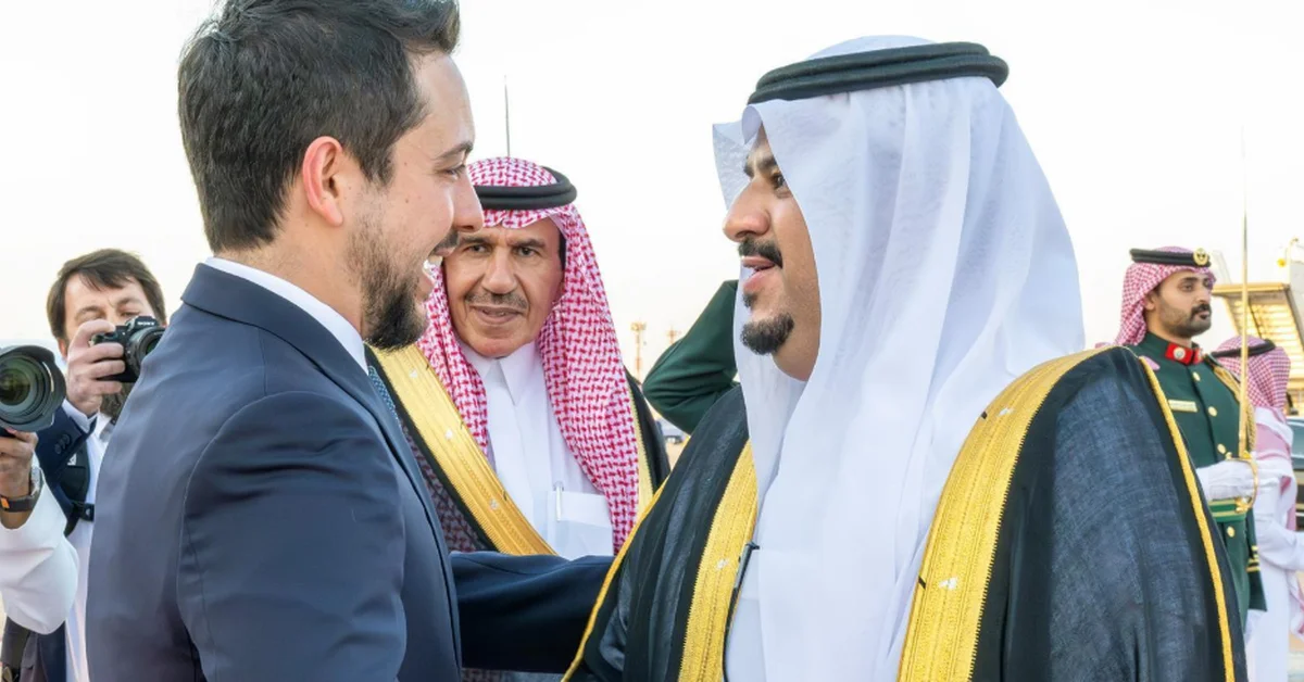 Jordan's Crown Prince Arrives in Riyadh for FII9 - Main Image